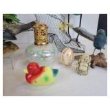 Lot of Home Décor - Bird Statuary, Display Stands, and More - NO SHIPPING