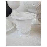 Lot of White/Milk Glass Décor - NO SHIPPING