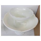 Lot of White/Milk Glass Décor - NO SHIPPING