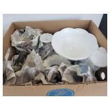 Lot of White/Milk Glass Décor - NO SHIPPING