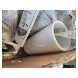 Lot of White/Milk Glass Décor - NO SHIPPING