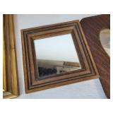 Lot of Vintage Décor - TV Lamp, Framed Lithos, Covered Basket, and More - NO SHIPPING