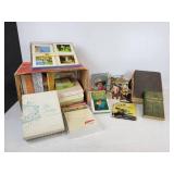 Lot of Vintage & Antique Books and Stationery Sets - NO SHIPPING