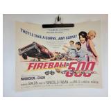 Movie Poster - Fireball 500 featuring Frankie Avalon, Annette Funicello, and Fabian