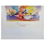 Walt Disney World "Where Magic Lives" Embossed Poster
