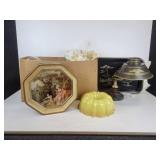 Lot of Vintage Treasures - Home Décor, Metal Trays, Table Lamp, and More! NO SHIPPING