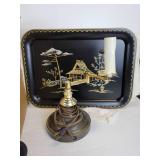 Lot of Vintage Treasures - Home Décor, Metal Trays, Table Lamp, and More! NO SHIPPING