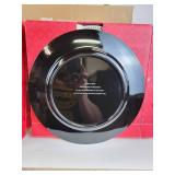 Lot of (16) Silver Charger Plates and Box of Silk Flowers and Home Décor - NO SHIPPING