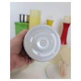 Lot of Vintage Kitchen Tools, Cups, and Containers - Includes Tupperware and Melmac!