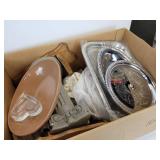 Lot of Vintage Treasures - Glassware, Trivets, Ammo Box, Trays, Assorted Home Décor - NO SHIPPING