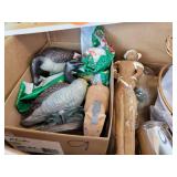 Lot of Vintage and Modern Home Décor Pieces - Glassware, Display Stands, Silver-Toned Serving Pieces, and More - NO SHIPPING