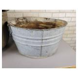 Pair of Galvanized Washtubs - NO SHIPPING