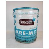 Vintage ARMOUR Kre-Mit 110# Vegetable Shortening Tin with Lid - NO SHIPPING