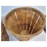 Lot of (4) Bushel Baskets - (2) tall, (2) short - NO SHIPPING