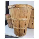 Lot of (4) Bushel Baskets - (2) tall, (2) short - NO SHIPPING
