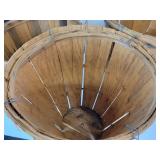 Lot of (4) Bushel Baskets - (2) tall, (2) short - NO SHIPPING