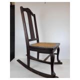 Vintage Webster Rocking Chair with Caned Seat - #126-3 - NO SHIPPING
