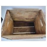 Vintage Coca-Cola Family Size Bottle Crate and Patriotic-Themed Embossed Tin Garbage Can