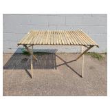 Vintage Roll Up Wood Camping Table - NO SHIPPING