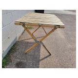 Vintage Roll Up Wood Camping Table - NO SHIPPING