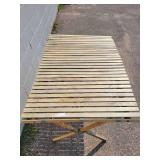 Vintage Roll Up Wood Camping Table - NO SHIPPING