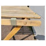 Vintage Roll Up Wood Camping Table - NO SHIPPING