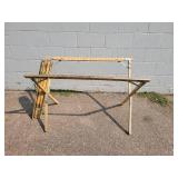 Vintage Roll Up Wood Camping Table - NO SHIPPING