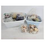 Lot of Glass Marbles and Sea Shells for Home Décor - NO SHIPPING