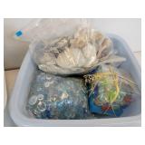 Lot of Glass Marbles and Sea Shells for Home Décor - NO SHIPPING