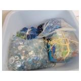 Lot of Glass Marbles and Sea Shells for Home Décor - NO SHIPPING