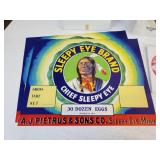 Large Collection of Sleepy Eye Collectible Photo Postcard Prints, Egg Crate Labels, Fans from 1997 Celebration, and More!