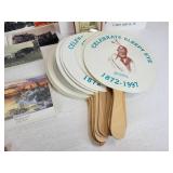 Large Collection of Sleepy Eye Collectible Photo Postcard Prints, Egg Crate Labels, Fans from 1997 Celebration, and More!