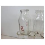Lot of (16) Vintage Half Pint Milk Bottles - NO SHIPPING
