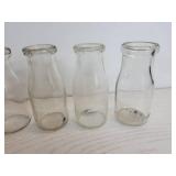 Lot of (16) Vintage Half Pint Milk Bottles - NO SHIPPING