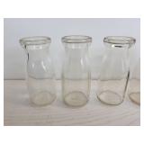 Lot of (16) Vintage Half Pint Milk Bottles - NO SHIPPING