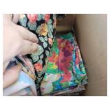 Box of Fabric - Cotton, Polyester, and More - NO SHIPPING