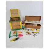 Lot of Vintage Fishing Tackle & Bait