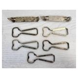 Lot of (7) Vintage Beer Bottle Openers from Minnesota Breweries - Hamm