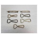 Lot of (7) Vintage Beer Bottle Openers from Minnesota Breweries - Hamm