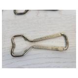 Lot of (7) Vintage Beer Bottle Openers from Minnesota Breweries - Hamm
