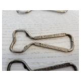 Lot of (8) Vintage Beer Bottle Openers from Minnesota Breweries - Hamm