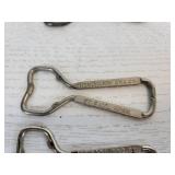 Lot of (8) Vintage Beer Bottle Openers from Minnesota Breweries - Hamm