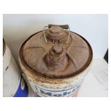 Pair of Mobil Oil Cans - NO SHIPPING