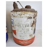 Pair of Mobil Oil Cans - NO SHIPPING