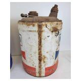 Pair of Mobil Oil Cans - NO SHIPPING