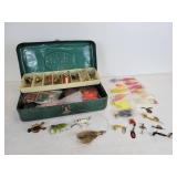 Vintage VICTOR Tackle Box with Lures, Tackle, and other Assorted Accessories