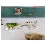 Vintage VICTOR Tackle Box with Lures, Tackle, and other Assorted Accessories