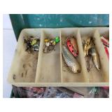 Vintage VICTOR Tackle Box with Lures, Tackle, and other Assorted Accessories