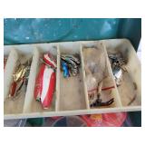 Vintage VICTOR Tackle Box with Lures, Tackle, and other Assorted Accessories