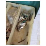 Vintage VICTOR Tackle Box with Lures, Tackle, and other Assorted Accessories